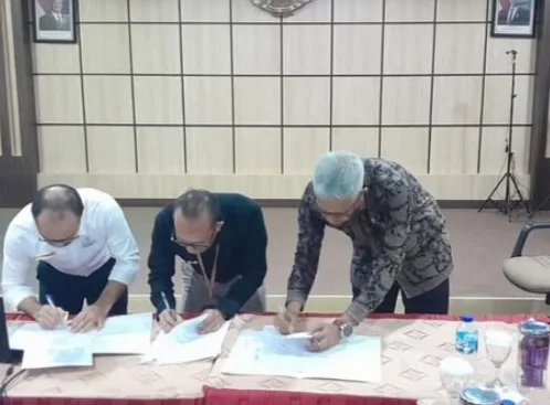 Alias Hadiri Rekonsiliasi dan Penandatanganan BAR Pajak Semester I 2025 di Jambi