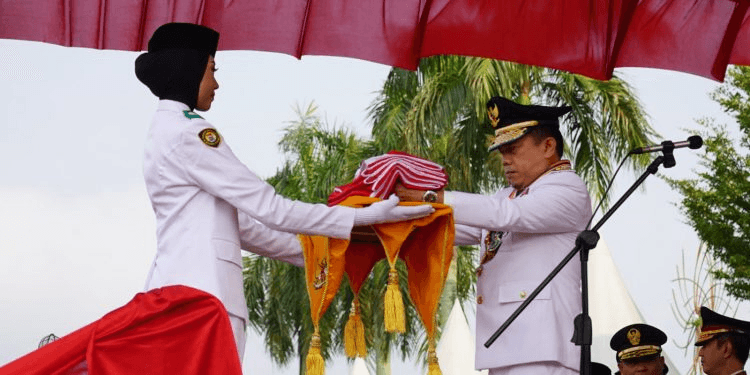 Al Haris Memimpin Upacara 17 Agustus Dalam Rangka Memperingati HUT Kemerdekaan RI ke-78