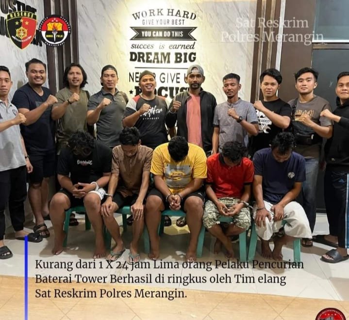 Komplotan pencuri baterai tower Telkomsel, ternyata adalah teknisi Telkomsel. (Orasi/ist)