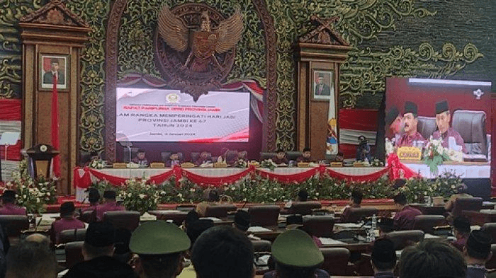 DPRD Provinsi Jambi Gelar Rapat Paripurna Terkait 7 Ranperda