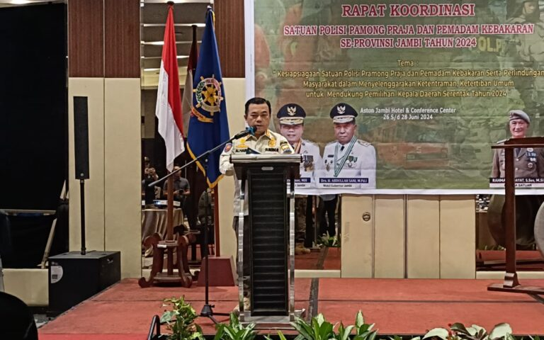 Tuntut Netral Dalam Pemilu, Begini Pesan Al Haris Saat Buka Rakor Damkar dan Satpol PP