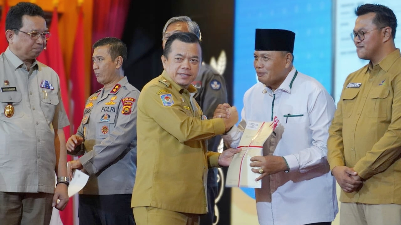 Gubernur Jambi Launching Sertifikat Elektronik 4 Kantor Layanan Pertanahan Daerah