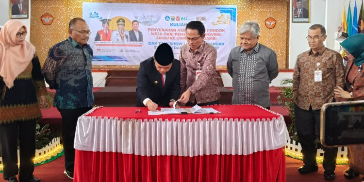 Al Haris Resmi Serahkan Aset Kampus Pondok Meja ke Unja
