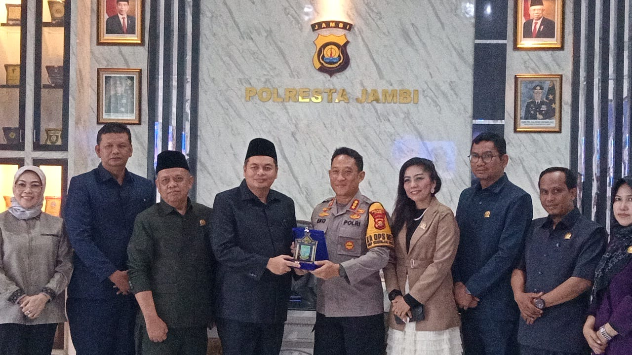 Kemas Faried Pimpin Kunker ke Polresta Jambi Dalam Meningkatkan Sinergi Antara DPRD Kota Jambi dan Polresta Jambi
