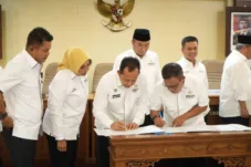 Bupati Muaro Jambi,Bambang Bayu Suseno,SP.MM.M.Si Hadir dalam kegiatan Sosialiasi National Urban Development Project (NUDP)