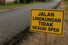 Dua Proyek Jalan di Kota Jambi Dikeluhkan Warga, Diduga Tak Sesuai Spesifikasi