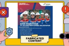 [HOAKS] Tautan Rekrutmen PT Kilang Pertamina Balikpapan di TikTok Bukan dari Situs Resmi