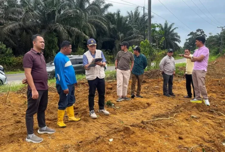 BPKAD Muaro Jambi Dampingi Survey Topografi untuk Pembangunan Sekolah Rakyat di Bukit Baling