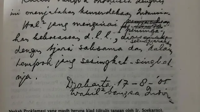 Kisah Wartawan Muda Selamatkan Naskah Asli Proklamasi dari Meja Rapat Kemerdekaan