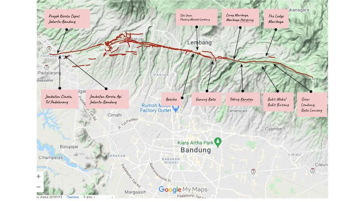 Mengungkap Kondisi Terkini Sesar Lembang yang Mencemaskan