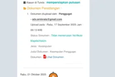 Tergugat Budiharjo alias Acok dan Hendri Tidak Upload Kesimpulan, Posisi Melemah dalam Gugatan Perdata No. 252/Pdt.G/2024/PN Jmb
