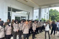 Masyarakat Demo Disnakertrans Tanjabtim, Pertanyakan Tindak Lanjut Areal Trans yang Dikuasai PT Kaswari Unggul