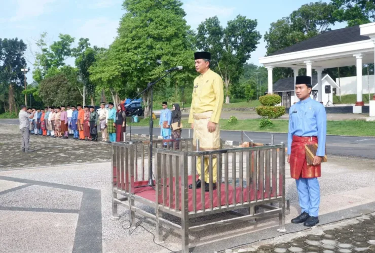 Wabup Muaro Jambi Junaidi H. Mahir Pimpin Upacara HUT ke-69 Provinsi Jambi Tahun 2026
